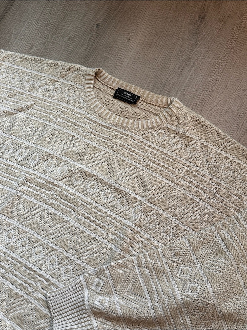 Vintage Cream Knit Sweater